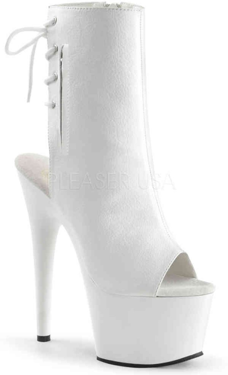 EU 39 = US 9 | ADORE-1018 | 7 Heel, 2 3/4 PF Open Toe/Heel Ankle Boot, Side Zip